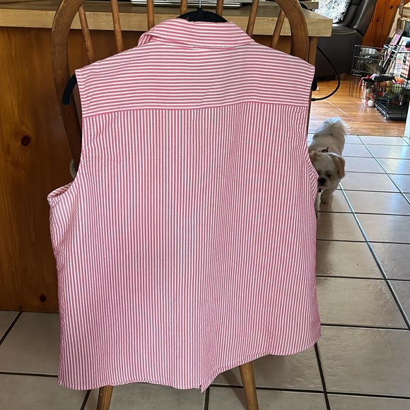 Chico’s Sleeveless Button Down Shirt - Picture 4 of 4